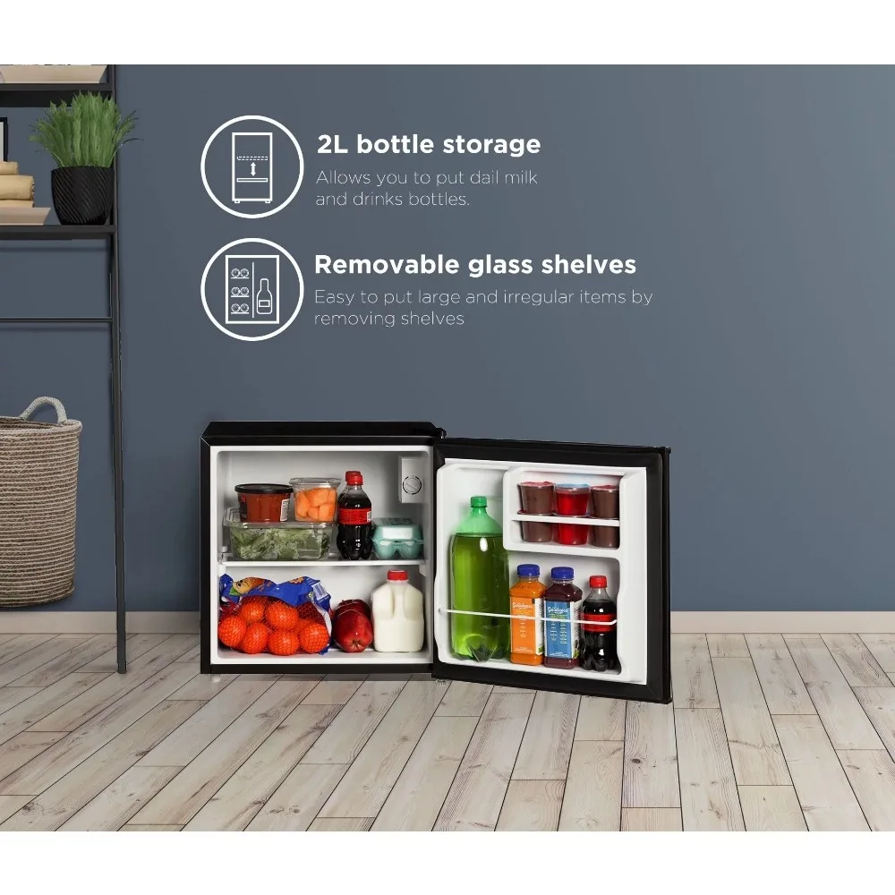 1.7 Cu Ft No Freezer Mini Fridge Small Electric Fridge Black Mini Portable Refrigerator Mini-refrigerator Camping Refrigerators
1.7 Cu Ft No Freezer Mini Fridge Small Electric Fridge Black Mini Portable Refrigerator Mini-refrigerator Camping Refrigerators