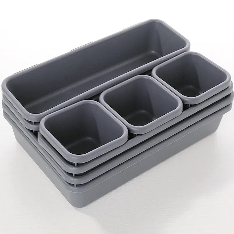 Household Goods Drawer Plastic Storage Box Divider Artifact Combination Eight-piece Set Cosmetics Storage Desktop Finishing 
Household Goods Drawer Plastic Storage Box Divider Artifact Combination Eight-piece Set Cosmetics Storage Desktop Finishing