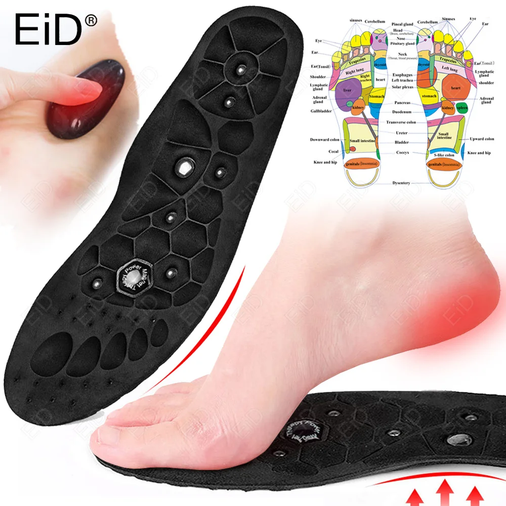 

EiD High quality Magnetic Therapy Massage Insoles Slimming Foot Acupressure for Weight Loss Foot Care Shoes Mat Pad Insole Soles