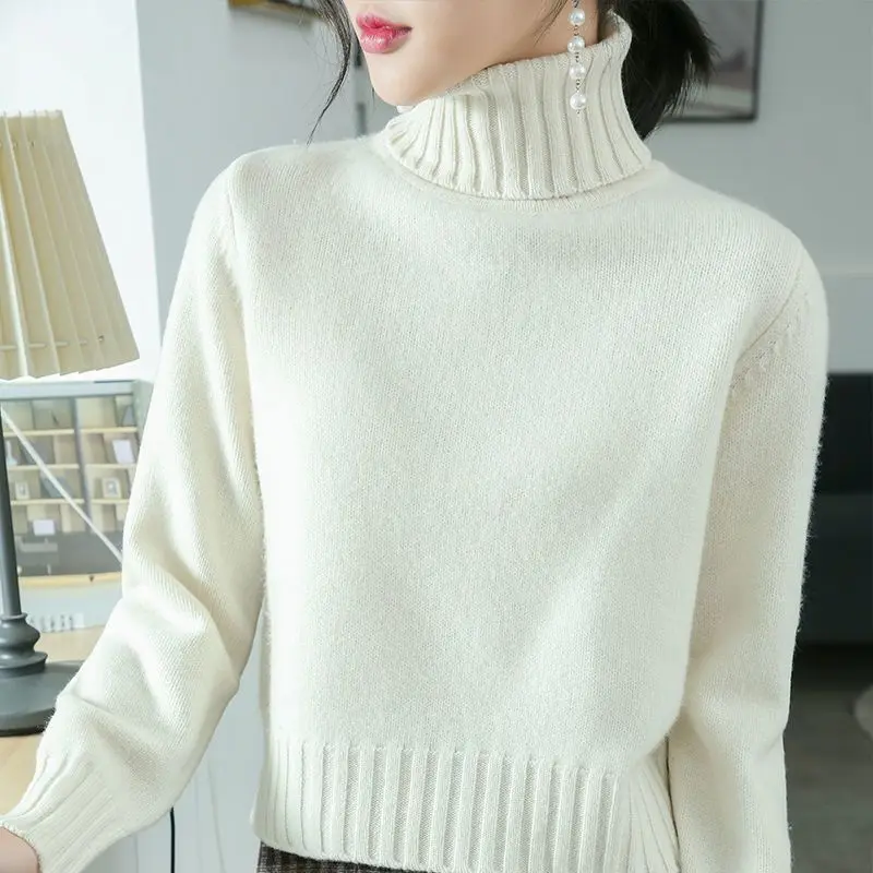 Fashion 2023 Korean Slim Women Knit Sweater High Elastic Turtleneck Bottoming Basic Pullovers Winter Sexy Sweater Women V351
Fashion 2023 Korean Slim Women Knit Sweater High Elastic Turtleneck Bottoming Basic Pullovers Winter Sexy Sweater Women V351