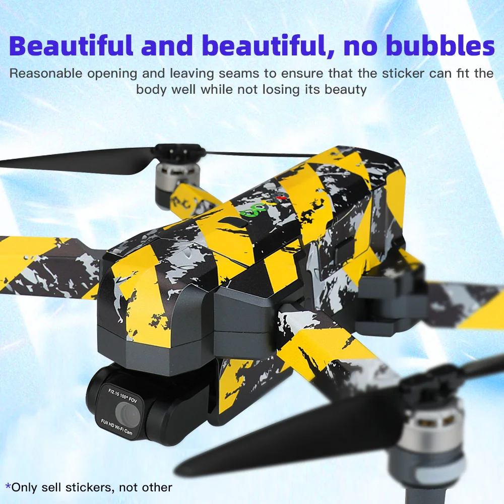 For F11-4K No Residue Color Pattern PVC Waterproof Sticker Stone Machine F11-4K Drone Sticker Accessories 
For F11-4K No Residue Color Pattern PVC Waterproof Sticker Stone Machine F11-4K Drone Sticker Accessories