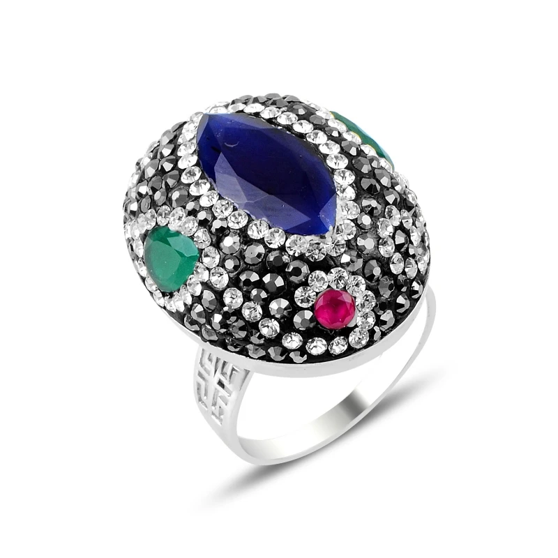 Серебряное 925 пробы кольцо из циркония 
Серебряное 925 пробы кольцо из циркония