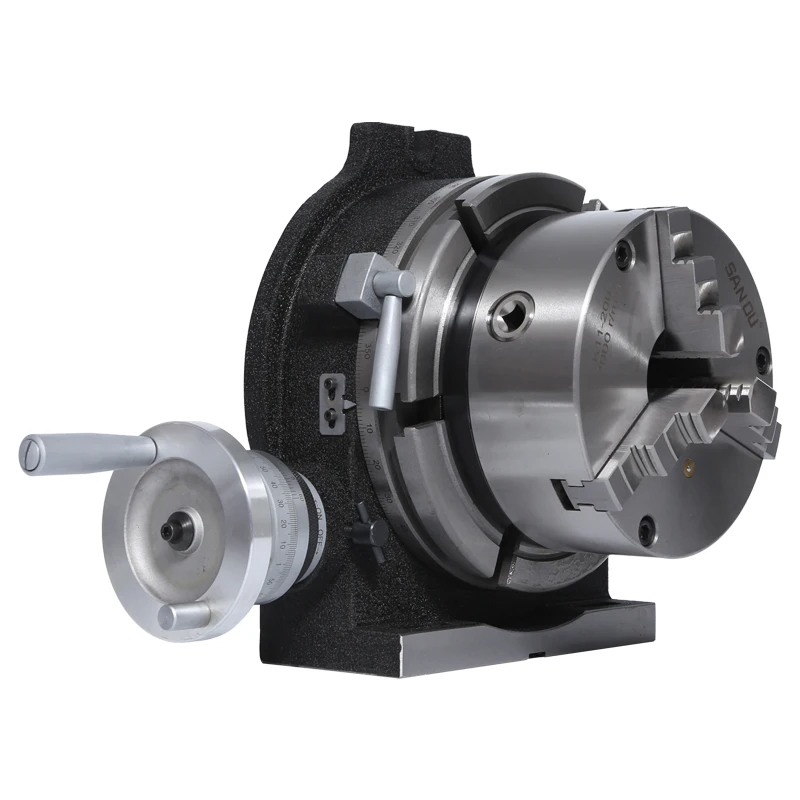 HV-4 Vertical and Horizontal Indexing Plate Rotary Table For Precision Milling Machine Indexing Head With Flange 80mm Chuck
HV-4 Vertical and Horizontal Indexing Plate Rotary Table For Precision Milling Machine Indexing Head With Flange 80mm Chuck