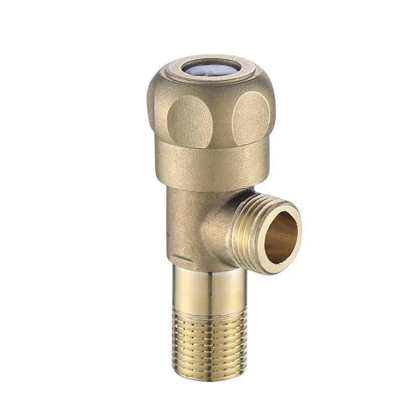 

1pc Universal 1/2 Thread Triangle Brass Angle Valve Thickened Quick Opening Large Flow Filling Valves For Toilet Sink Water