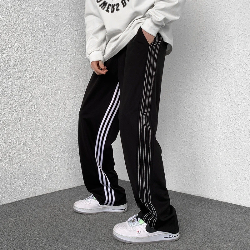 Retro American Casual Women's Side Stripe Pants Spring Summer New Sporty Style Straight Neutral Elastic Waist Trousers Female
Retro American Casual Women's Side Stripe Pants Spring Summer New Sporty Style Straight Neutral Elastic Waist Trousers Female