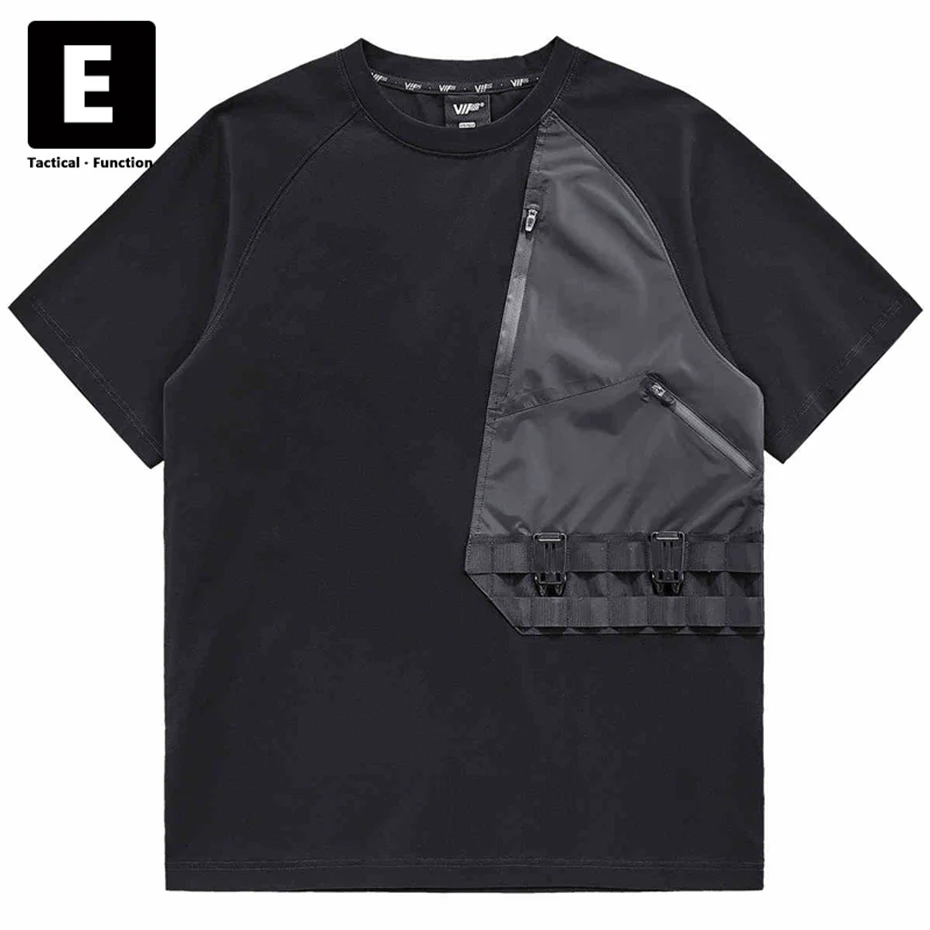 Black Cargo Tshirt Men Summer T Shirt Harajuku Techwear Short Sleeve Tops Tees Male Patchwork Multi-pocket Design T-shirt
Black Cargo Tshirt Men Summer T Shirt Harajuku Techwear Short Sleeve Tops Tees Male Patchwork Multi-pocket Design T-shirt