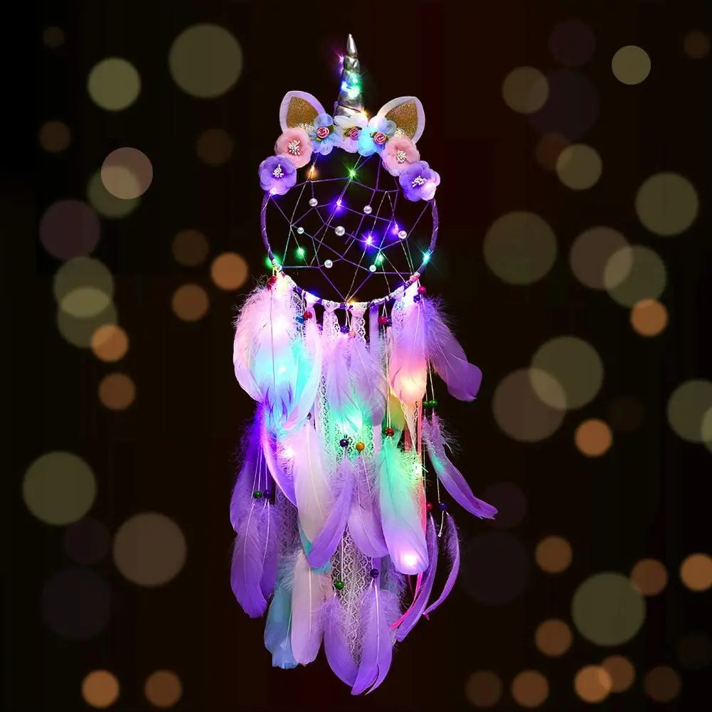 LED unicorn dream catcher Room Decor Halloween Decoration Home Decor Wall Hanging for Girls Bedroom Gift Cute Christmas Gift
LED unicorn dream catcher Room Decor Halloween Decoration Home Decor Wall Hanging for Girls Bedroom Gift Cute Christmas Gift