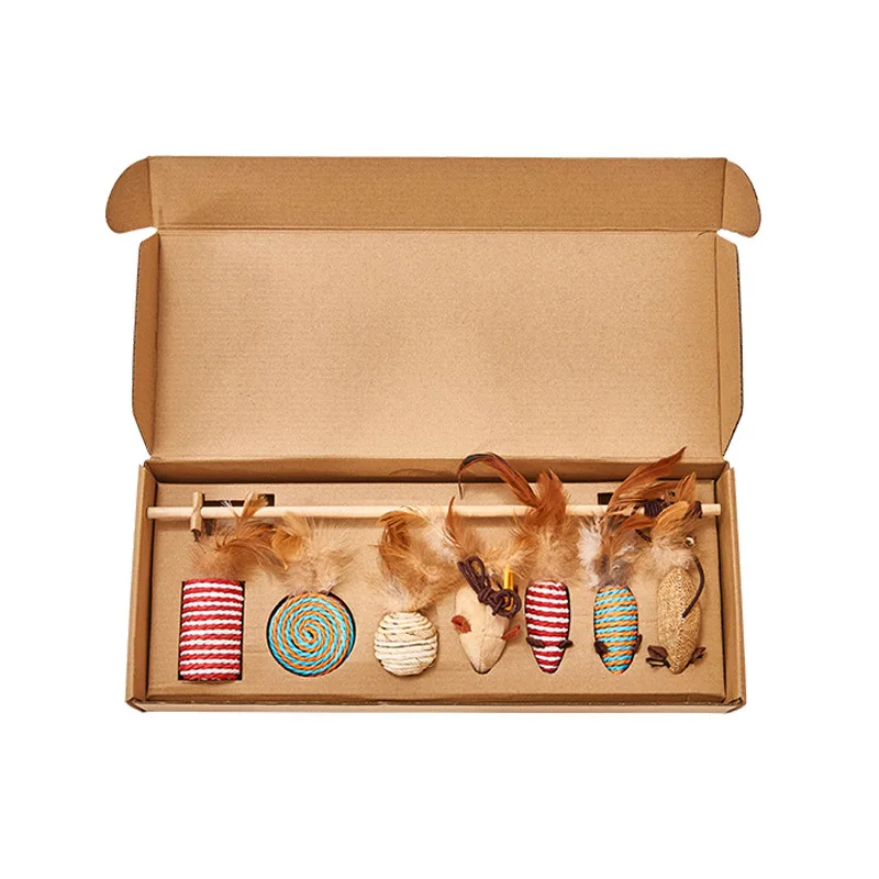 Новая трендовая игрушка для домашних животных, кошек, набор из 7 предметов в подарочной коробке, колокольчик с перьями, дразнящая кошачья па...
Новая трендовая игрушка для домашних животных, кошек, набор из 7 предметов в подарочной коробке, колокольчик с перьями, дразнящая кошачья па...