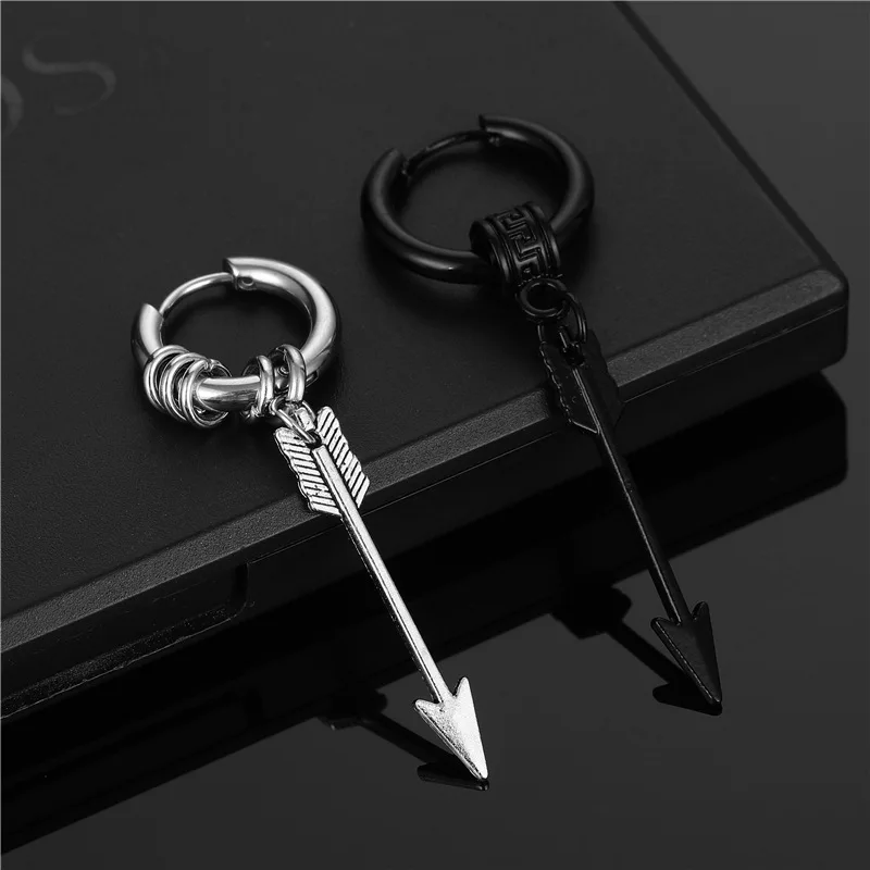 1 Piece For Men Stainless Steel Cross Arrow Pendant Stud Earrings Punk Cartilage Earring For Women Piercing Earrings
1 Piece For Men Stainless Steel Cross Arrow Pendant Stud Earrings Punk Cartilage Earring For Women Piercing Earrings