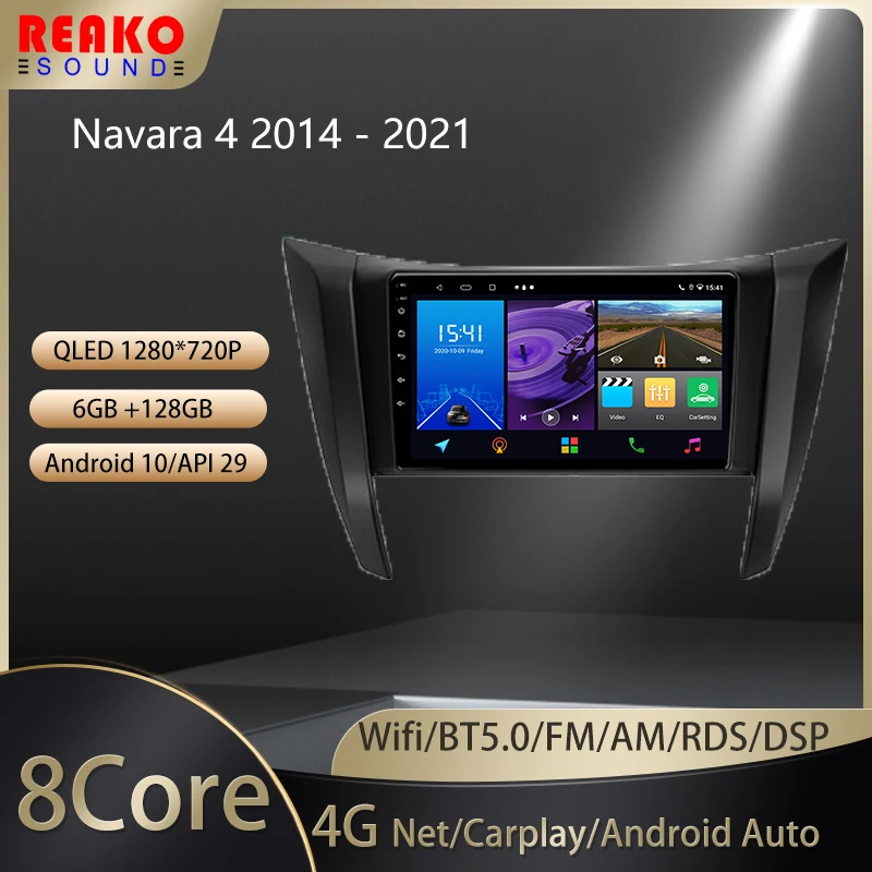 Автомобильный радиоприемник 2 Din реакosound для Nissan Navara D23 IV 4 2014 - 2021 с голосовым ИИ мультимедийным видеоплеером навигацией GPS Android авто
Автомобильный радиоприемник 2 Din реакosound для Nissan Navara D23 IV 4 2014 - 2021 с голосовым ИИ мультимедийным видеоплеером навигацией GPS Android авто