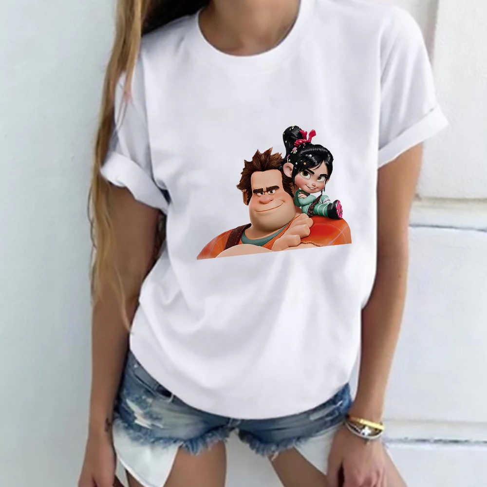 Wreck-It Ralph Series Print Women T Shirt Summer New Disney Tops Clothes Lady Short Sleeve Cartoon Graphic Princess Female Tees
Wreck-It Ralph Series Print Women T Shirt Summer New Disney Tops Clothes Lady Short Sleeve Cartoon Graphic Princess Female Tees