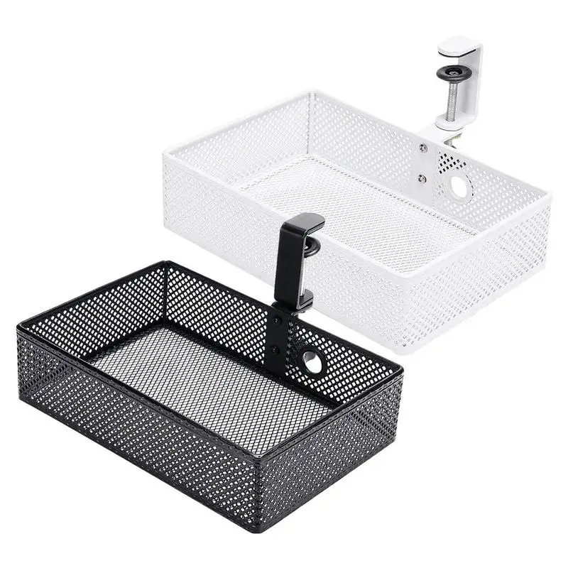 360 Degree Rotating Storage Basket Hidd-en Desktop Organizer Pen Holder Hidd-en Under-desk Punch-free Metal Storage Basket
360 Degree Rotating Storage Basket Hidd-en Desktop Organizer Pen Holder Hidd-en Under-desk Punch-free Metal Storage Basket