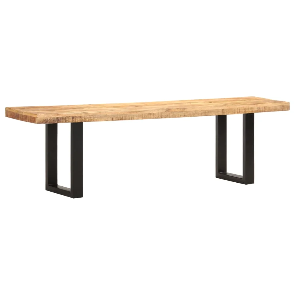 Wooden Outdoor Patio Garden Bench Outside Deck Benches Seating Furniture 160 cm Solid Rough Mango Wood and Steel
Wooden Outdoor Patio Garden Bench Outside Deck Benches Seating Furniture 160 cm Solid Rough Mango Wood and Steel