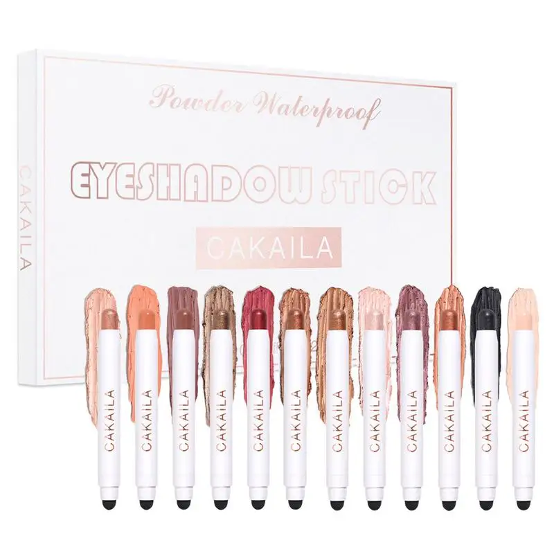12 Pieces Eyeshadow Stick Professional Nude Warm Natural Eyeshadow Pencil Set Waterproof Eyeshadow Stick Sets Makeup Gifts High
12 Pieces Eyeshadow Stick Professional Nude Warm Natural Eyeshadow Pencil Set Waterproof Eyeshadow Stick Sets Makeup Gifts High