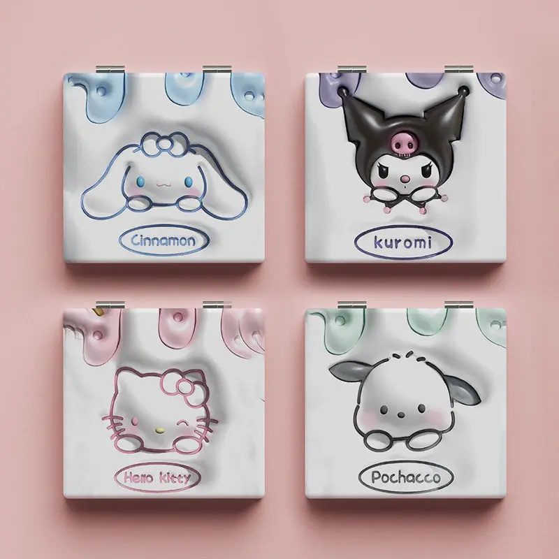 Sanrio Kuromi Cinnamoroll Dorm Touch Up Small Mirror Mirror Cute Cartoon Hello Kitty Pochacco Cosmetic Portable Fold Mirror Kids
Sanrio Kuromi Cinnamoroll Dorm Touch Up Small Mirror Mirror Cute Cartoon Hello Kitty Pochacco Cosmetic Portable Fold Mirror Kids
