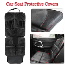 Universal Car Seat Protective Cover with Storage Bag Children Safety Seat Anti-Slip Anti Scratch Mat Pads for Baby Kids