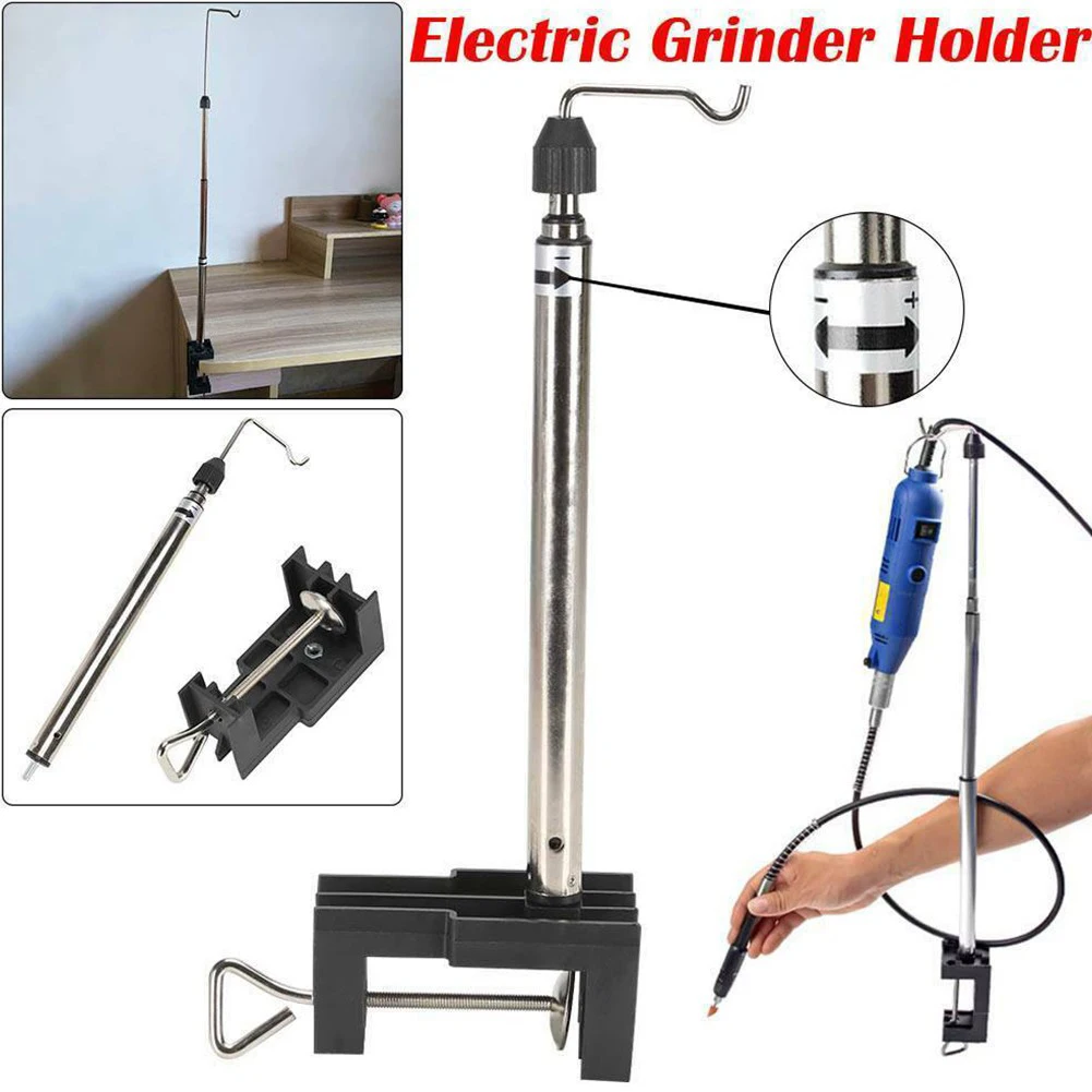360 Degrees Rotary Tool Grinder Stand Mini Drill Flexible Shaft Clamp-On Steel Bracket Electric Grinding Fittings Holder Hanger
360 Degrees Rotary Tool Grinder Stand Mini Drill Flexible Shaft Clamp-On Steel Bracket Electric Grinding Fittings Holder Hanger
