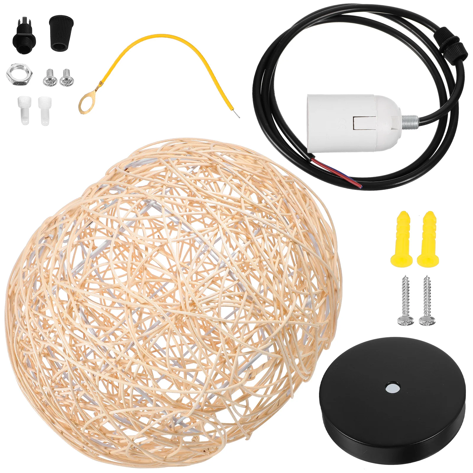 Hanging Ceiling Light Fixture Pendant Cover Fixtures Shade Woven Chandeliers Entryway Rattan Bamboo Weaving
Hanging Ceiling Light Fixture Pendant Cover Fixtures Shade Woven Chandeliers Entryway Rattan Bamboo Weaving