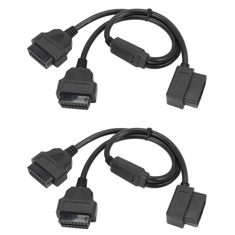 2X 50Cm Y Style OBD 2 OBDII Adapter Splitter Cable Male To Dual Female OBD2 Diagnostic-Tool Car Connector Cable
2X 50Cm Y Style OBD 2 OBDII Adapter Splitter Cable Male To Dual Female OBD2 Diagnostic-Tool Car Connector Cable