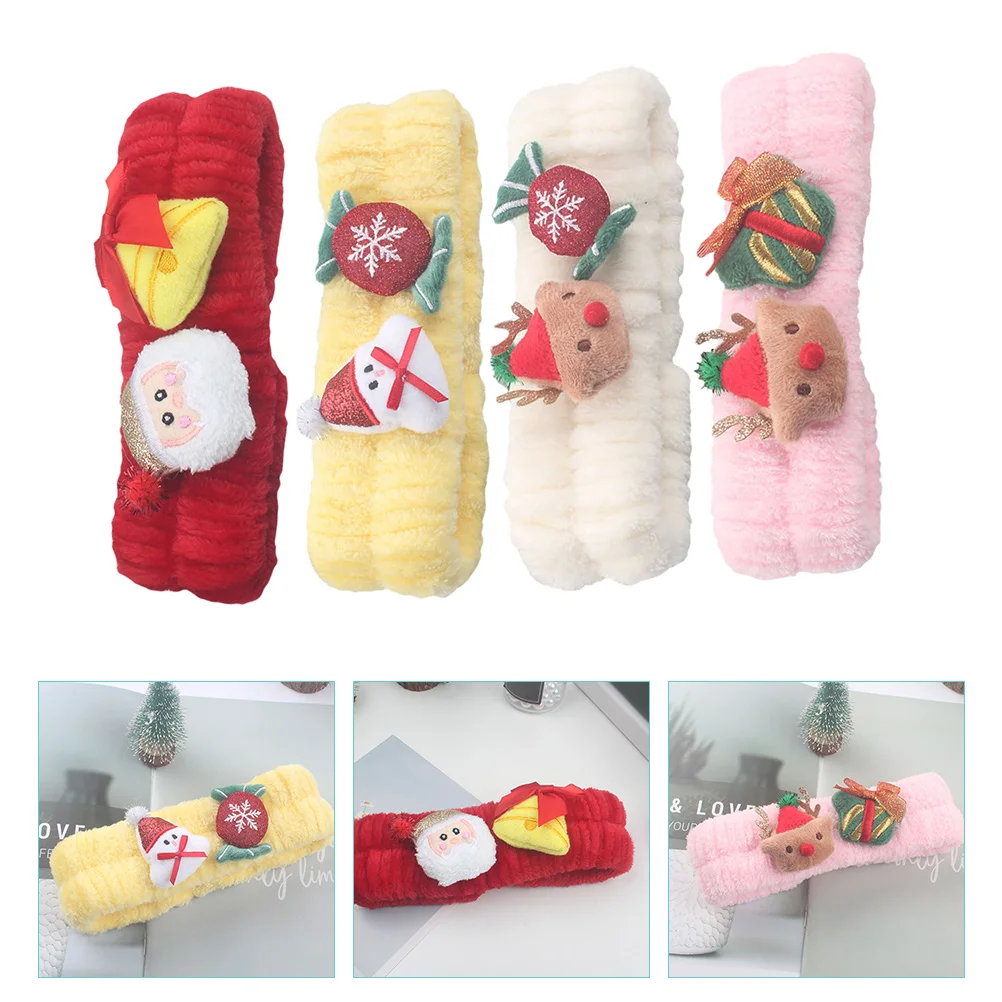 4pcs Christmas Cartoon Headband Flannel Elastic Headband for Washing Face Makeup Spa
4pcs Christmas Cartoon Headband Flannel Elastic Headband for Washing Face Makeup Spa