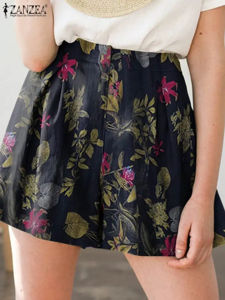 2022 ZANZEA Summer Women Vintage Elastic Waist Shorts Casual Floral Printed Trousers Loose Cotton Beach Shorts Retro Home Wear
2022 ZANZEA Summer Women Vintage Elastic Waist Shorts Casual Floral Printed Trousers Loose Cotton Beach Shorts Retro Home Wear