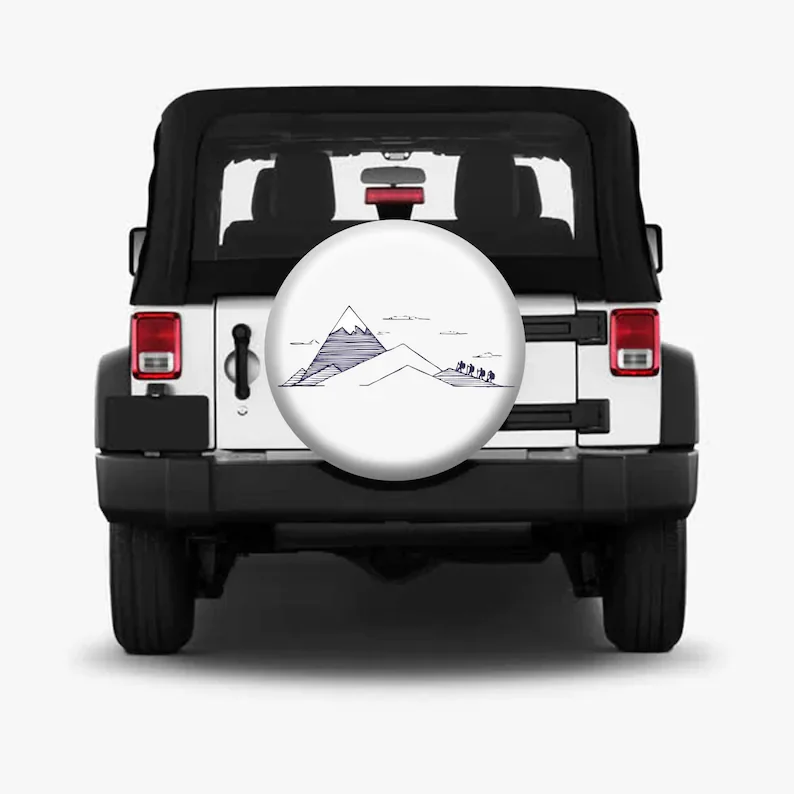 Spare Tire Cover, Car Decoration For Mountaineering Enthusiasts, Jeep Wrangler SUV RV Tire Cover, Personalized Custom Tire Cover
Spare Tire Cover, Car Decoration For Mountaineering Enthusiasts, Jeep Wrangler SUV RV Tire Cover, Personalized Custom Tire Cover