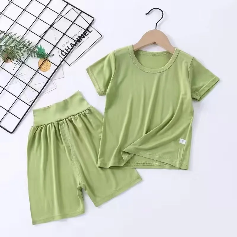 2022 New Boys Girls Suits Children's Solid Color Top + Pants Two-piece Kid's Summer Home Clothes Suit Baby Comfortable Clothes
2022 New Boys Girls Suits Children's Solid Color Top + Pants Two-piece Kid's Summer Home Clothes Suit Baby Comfortable Clothes