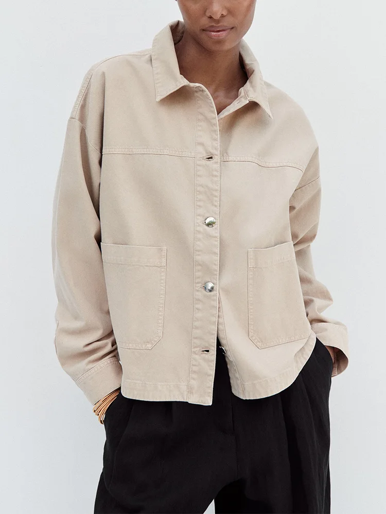 Jackets For Women 2023 Shacket Lapel Collar Long Sleeve Loose Casual Shirt Jacket With Pockets Single Breasted Oversized Jacket
Jackets For Women 2023 Shacket Lapel Collar Long Sleeve Loose Casual Shirt Jacket With Pockets Single Breasted Oversized Jacket