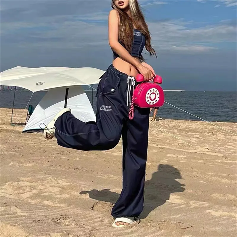 Однотонные прямые брюки с высокой талией, Модные свободные повседневные уличные брюки с принтом, 2022, женские пикантные повседневные брюки н...
Однотонные прямые брюки с высокой талией, Модные свободные повседневные уличные брюки с принтом, 2022, женские пикантные повседневные брюки н...