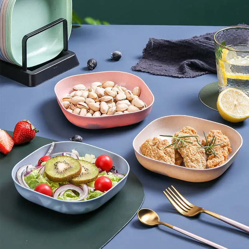 Wheat Straw Food Grade Eco-Friendly Solid Color Reusable Plastic Plates Bones Tray Seasoning Dish Home Snack Salad Kitchen Bowls
Wheat Straw Food Grade Eco-Friendly Solid Color Reusable Plastic Plates Bones Tray Seasoning Dish Home Snack Salad Kitchen Bowls