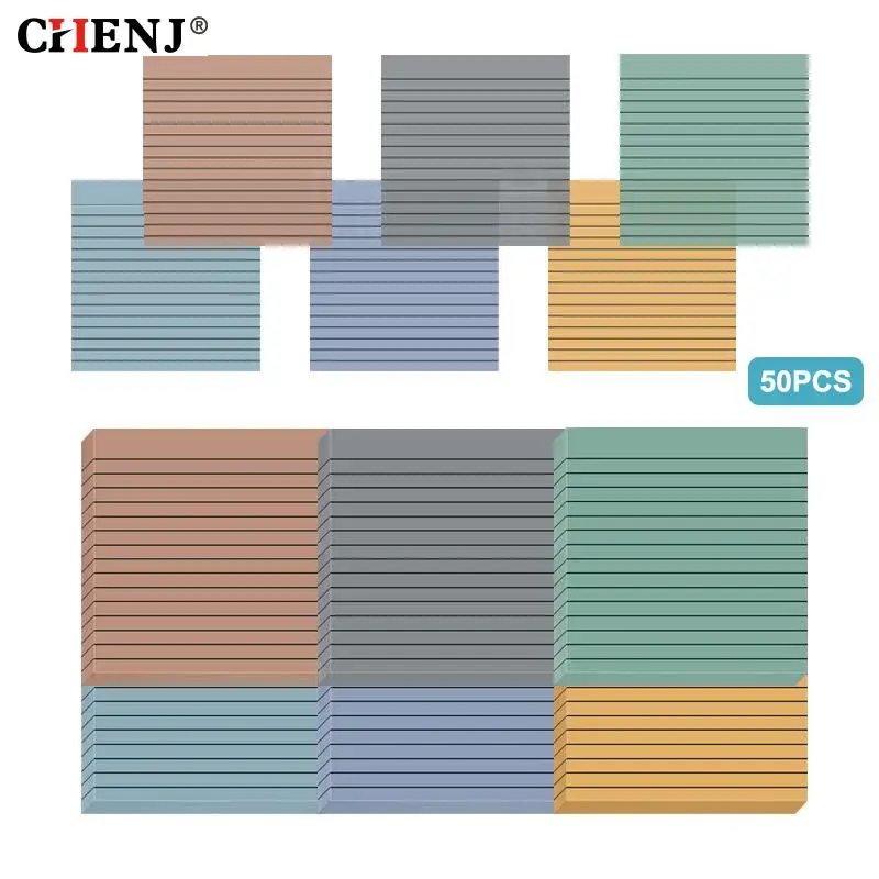 50 Sheets Transparent PET Memo Pad Horizontal Line Sticky Notes Planner Sticker Notepad School Supplies Students Stationery
50 Sheets Transparent PET Memo Pad Horizontal Line Sticky Notes Planner Sticker Notepad School Supplies Students Stationery