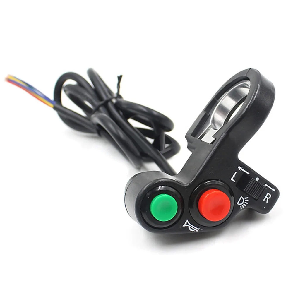 22MM Universal Motorcycle Handlebar Mount Switch ON OFF Button For Ebike Scooter With Turn Signal Switch+ Red Green Button
22MM Universal Motorcycle Handlebar Mount Switch ON OFF Button For Ebike Scooter With Turn Signal Switch+ Red Green Button