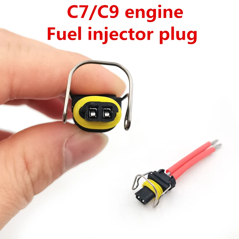 2-контактный разъем C7/C9, инжектор топлива двигателя, проводной разъем для экскаватора Caterpillar E320 323 324 325D 329 330D 336D2