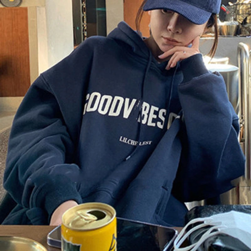 Harajuku Hip Hop Street Hoodies Women Letter Printed Thicken Warm Plush Sweatshirts Woman Pullover 2022
Harajuku Hip Hop Street Hoodies Women Letter Printed Thicken Warm Plush Sweatshirts Woman Pullover 2022