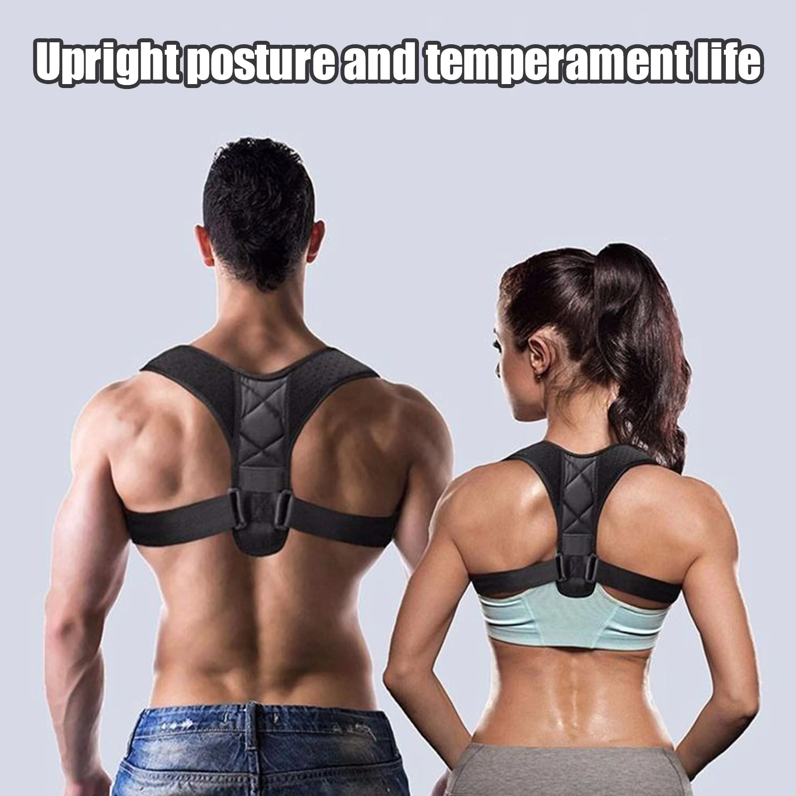Shoulder Strap Posture Corrector Back Straight Holder For Men And Women Back Stretcher Forearm Trainer Adjustable Fitness Gear
Shoulder Strap Posture Corrector Back Straight Holder For Men And Women Back Stretcher Forearm Trainer Adjustable Fitness Gear