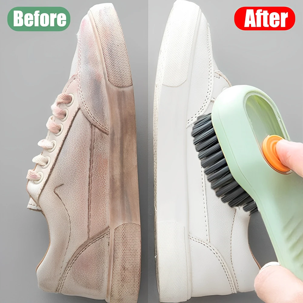 Shoes Cleaning Brush Soft Bristled Soap Liquid Automatic Filling Fast Foaming Long Handle Board Brush for Boots Clothes Cleaing
Shoes Cleaning Brush Soft Bristled Soap Liquid Automatic Filling Fast Foaming Long Handle Board Brush for Boots Clothes Cleaing