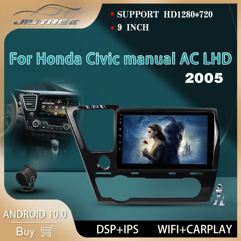 Car video For Honda Civic manual AC LHD 2005 auto GPS navigation DVD multimedia player tape recorder Android 10 player stereo
Car video For Honda Civic manual AC LHD 2005 auto GPS navigation DVD multimedia player tape recorder Android 10 player stereo