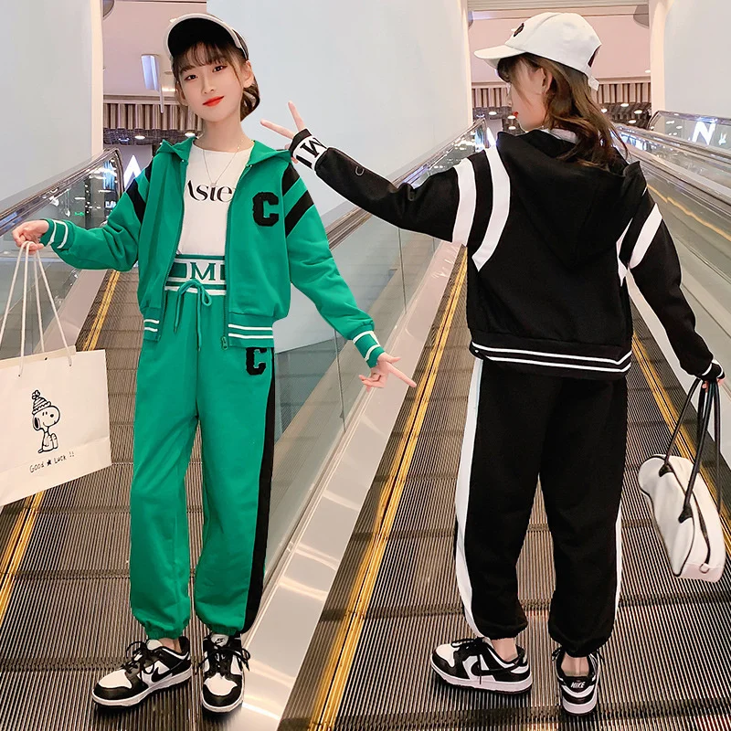 Girl Sport Sets 2022 Spring Autumn Hoodies Long-sleeve Outfits Kids Casual Active Tops Pants Two-piece 13 Y Children's Clothing
Girl Sport Sets 2022 Spring Autumn Hoodies Long-sleeve Outfits Kids Casual Active Tops Pants Two-piece 13 Y Children's Clothing