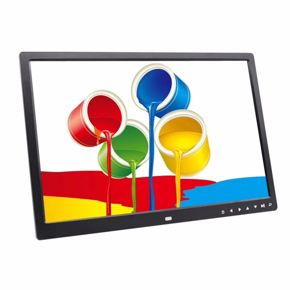 

HD 1440*900 64G Digital Photo Frame Electronic Album 17 Inches LED Screen Touch Buttons Multi-language