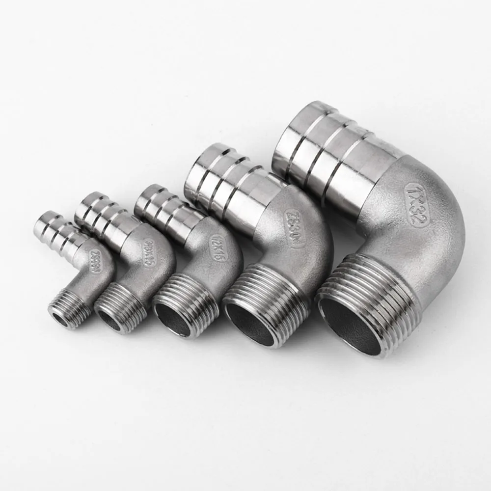 Right Angle Pagoda Elbow 90 Degrees 1/4 1/2 1" BSPT Male x Hosetail Barb Connector 304 Stainless Steel Water Heating Accessories
Right Angle Pagoda Elbow 90 Degrees 1/4 1/2 1" BSPT Male x Hosetail Barb Connector 304 Stainless Steel Water Heating Accessories