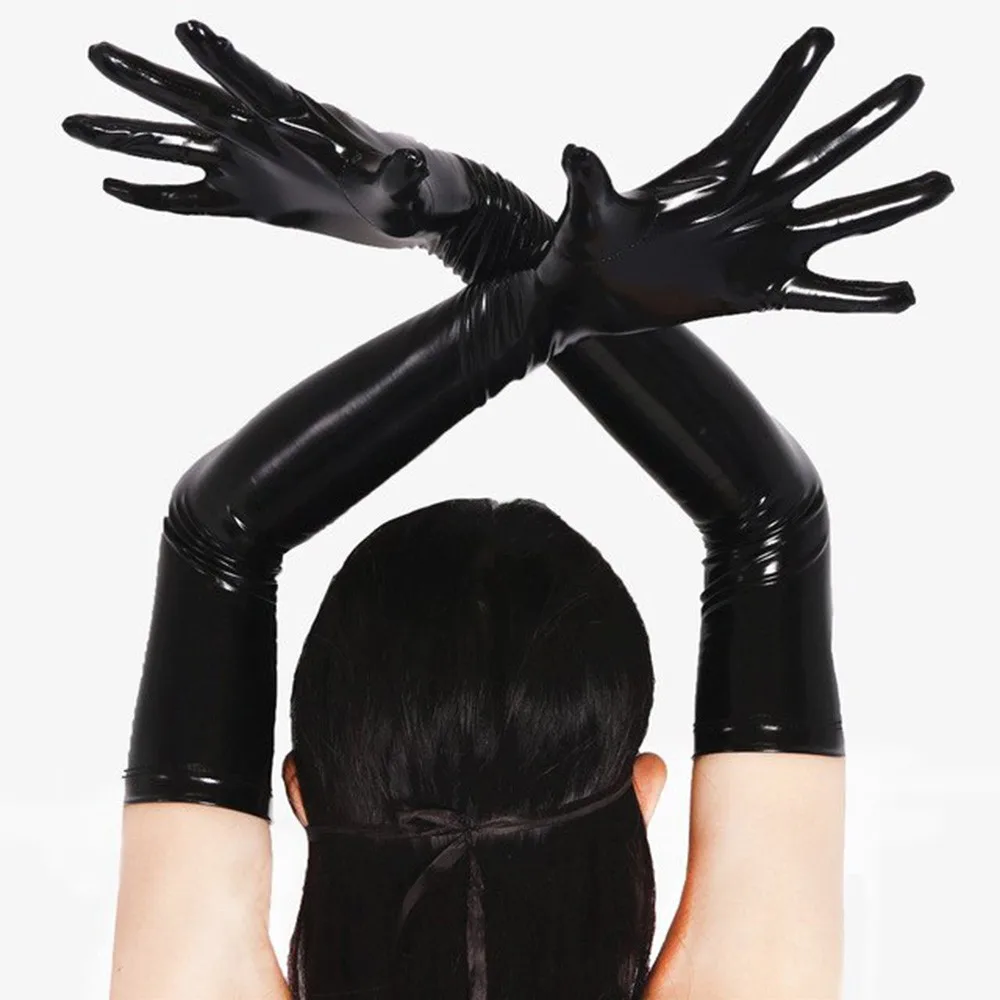 Shiny Sexy Black Red PVC Long Gloves Club Performance Dance Costume Punk Rock Hip Pop Jazz Disco Bright Mittens Cosplay Costumes
Shiny Sexy Black Red PVC Long Gloves Club Performance Dance Costume Punk Rock Hip Pop Jazz Disco Bright Mittens Cosplay Costumes