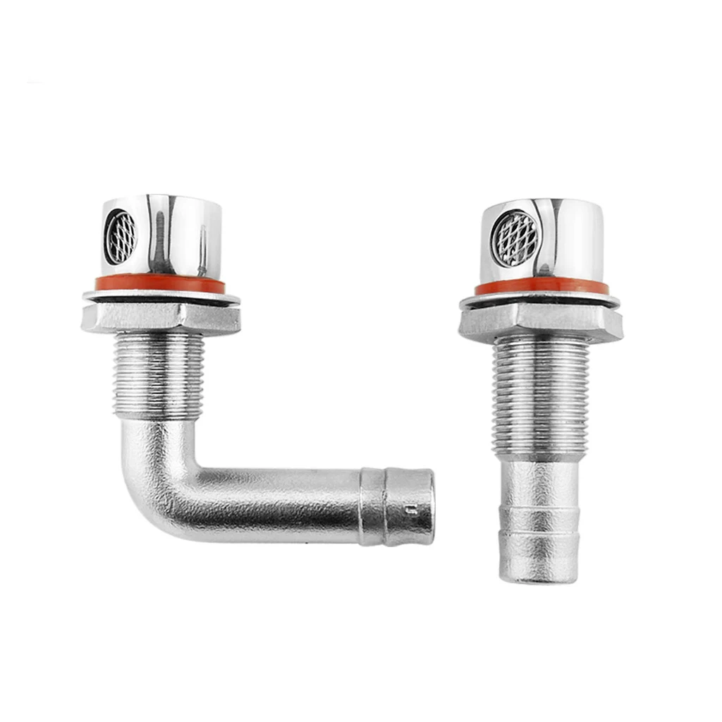 Universal Boat Fuel Vent Marine Grade 316 Stainless Steel Fuel Gas Tank Vent Hardware with Gasket Flush Mount for 5/8" Hose
Universal Boat Fuel Vent Marine Grade 316 Stainless Steel Fuel Gas Tank Vent Hardware with Gasket Flush Mount for 5/8" Hose