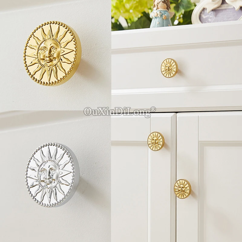 Free Shipping 4PCS Brass Sun Design Furniture Pulls Handles Drawer Knobs Cupboard Wardrobe Kitchen TV Wine Cabinet Pulls Knobs
Free Shipping 4PCS Brass Sun Design Furniture Pulls Handles Drawer Knobs Cupboard Wardrobe Kitchen TV Wine Cabinet Pulls Knobs