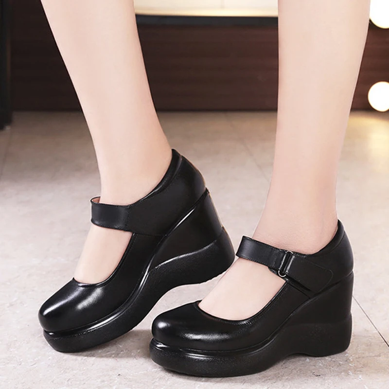 Fashion Wedge Heels Mary Janes Big Size Shoes Women High Heels Pumps for Ladies Office Women's Platform Shoes Zapatos
Fashion Wedge Heels Mary Janes Big Size Shoes Women High Heels Pumps for Ladies Office Women's Platform Shoes Zapatos