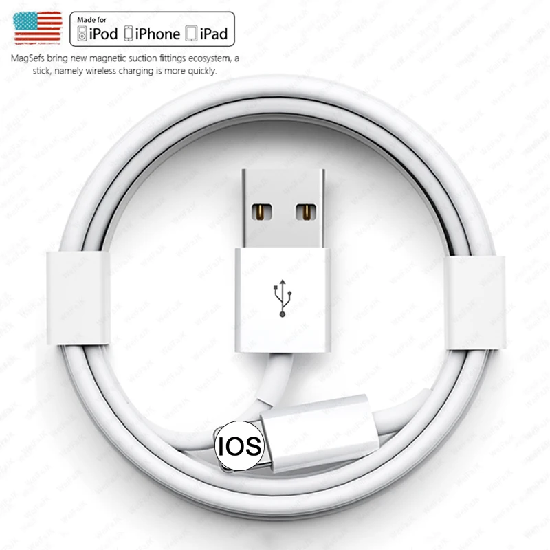 Original USB Cable For Apple iPhone 11 12 13 14 Pro Max XS X XR 6 6s 7 8 Plus AirPods iPad Charger Fast Charging Phone Date Wire
Original USB Cable For Apple iPhone 11 12 13 14 Pro Max XS X XR 6 6s 7 8 Plus AirPods iPad Charger Fast Charging Phone Date Wire
