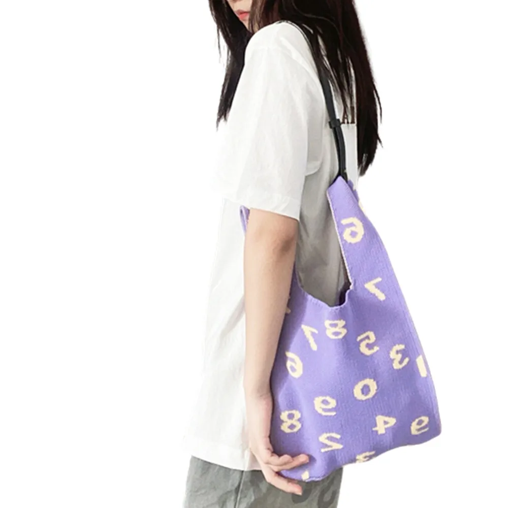 1PC Women Crossbody Versatile Shoulder Bag Digital Knit Bags Large Capacity New All-Match Messenger Container 48*24CM
1PC Women Crossbody Versatile Shoulder Bag Digital Knit Bags Large Capacity New All-Match Messenger Container 48*24CM