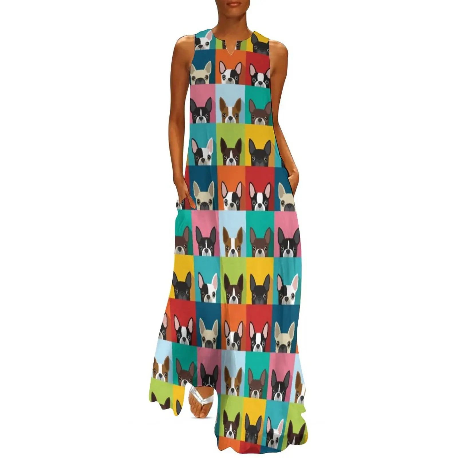 Dalmatian Print Dress Bulldogs Pop Art Trendy Maxi Dress Street Style Bohemia Long Dresses Summer Graphic Vestido Large Size
Dalmatian Print Dress Bulldogs Pop Art Trendy Maxi Dress Street Style Bohemia Long Dresses Summer Graphic Vestido Large Size