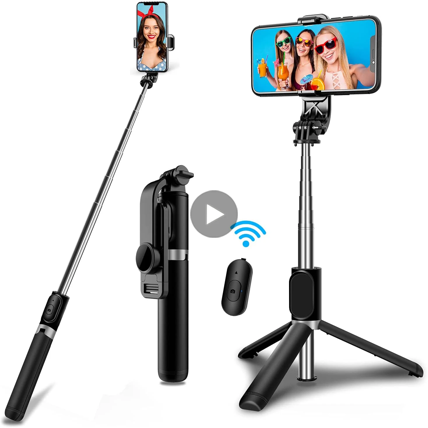 Selfie Stick With Tripod Led Light Lamp For Phone Mobile Cell Holder Stand Smartphone Monopod Bluetooth Telescopic Pole Wireless
Selfie Stick With Tripod Led Light Lamp For Phone Mobile Cell Holder Stand Smartphone Monopod Bluetooth Telescopic Pole Wireless