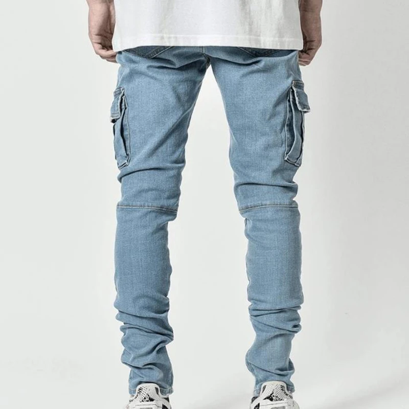 Jeans Men Pants Wash Solid Color Multi Pockets Denim Mid Waist Cargo Jeans Plus Size Fashion Casual Trousers Male Daily Wear
Jeans Men Pants Wash Solid Color Multi Pockets Denim Mid Waist Cargo Jeans Plus Size Fashion Casual Trousers Male Daily Wear