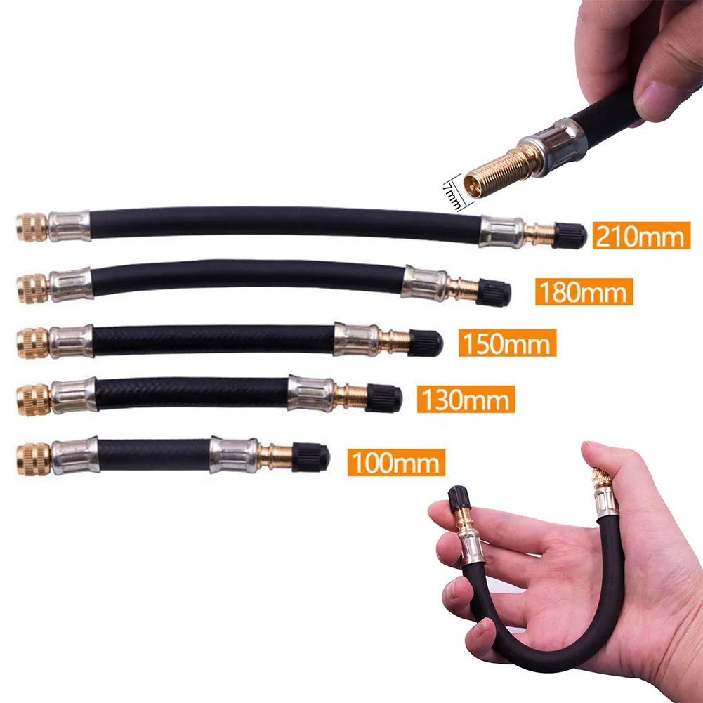 100/130/150/180/210mm Copper Tire Valve Stem Extension Adapter Pole Rubber Hose 7mm Thread Dedicated For Tire Inflation
100/130/150/180/210mm Copper Tire Valve Stem Extension Adapter Pole Rubber Hose 7mm Thread Dedicated For Tire Inflation
